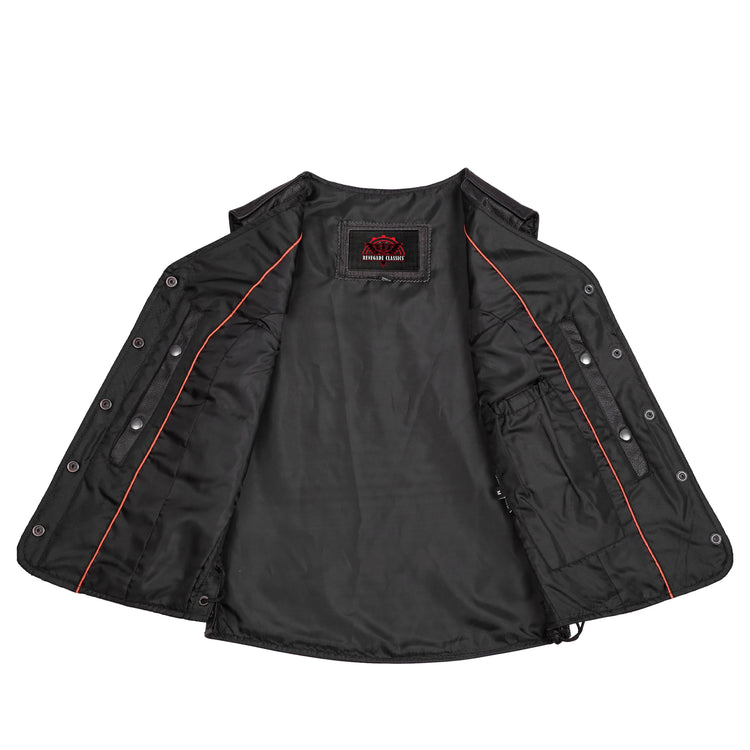 Clara Women's leather motorcycle vest