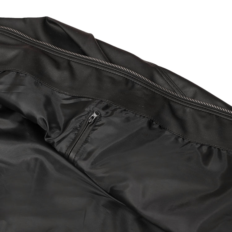 Jet Pace Men’s Faux Leather Motorcycle Jacket