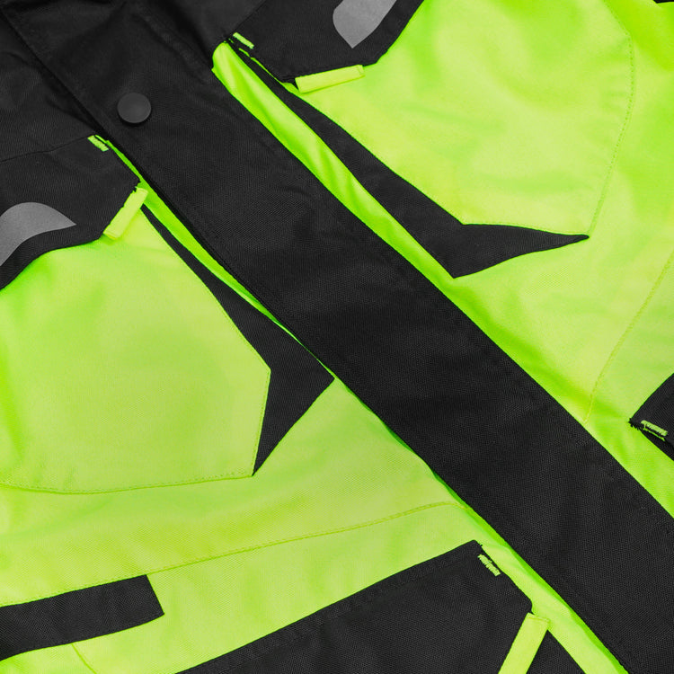 4-Season Hi-Vis Mens Textile Motorycyle Jacket Waterproof & Ventilated