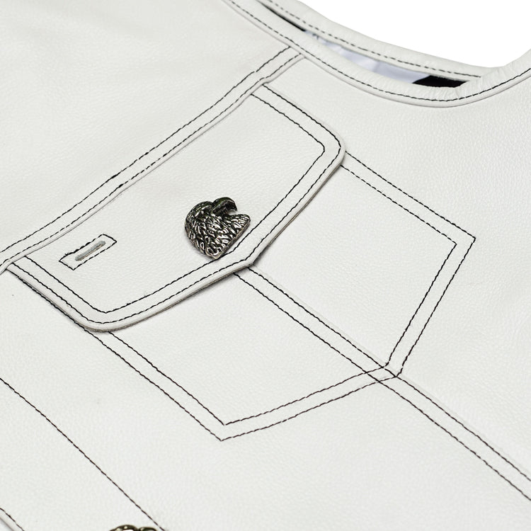Glory Ride Lowcut Mens Motorcycle Leather Vest