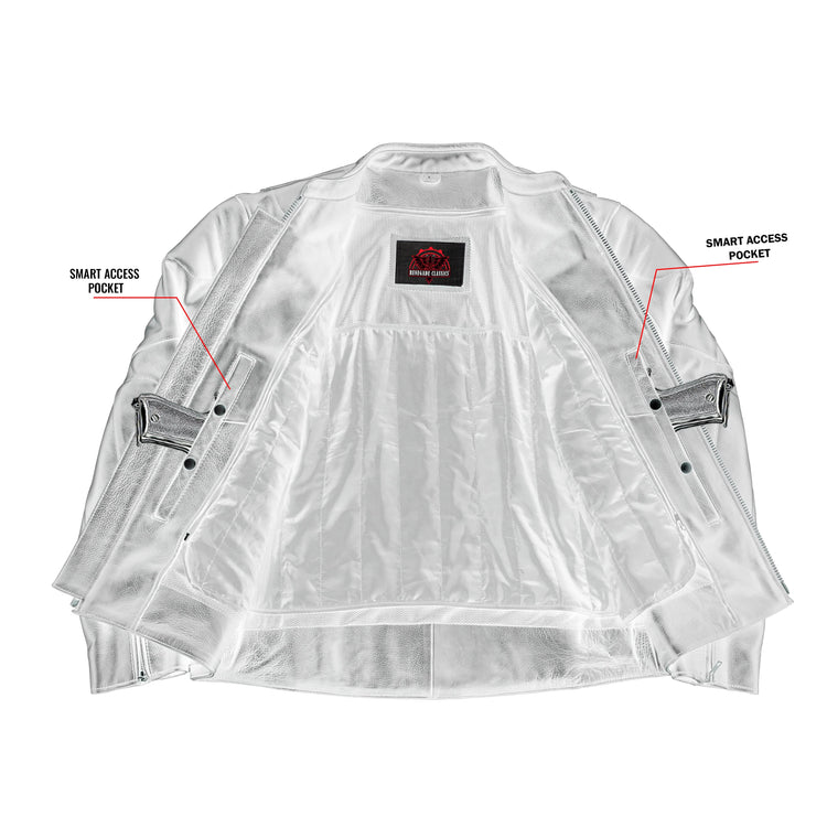 Tarmac Mens Leather Motorcycle Jacket