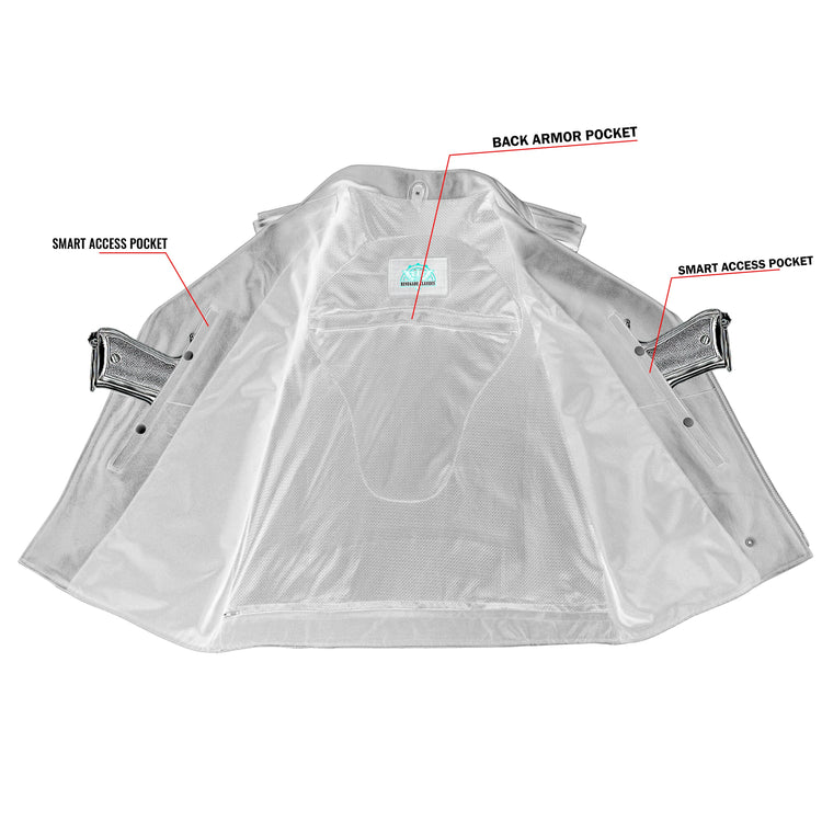 Cruze™ Mens Leather Motorcycle Vest