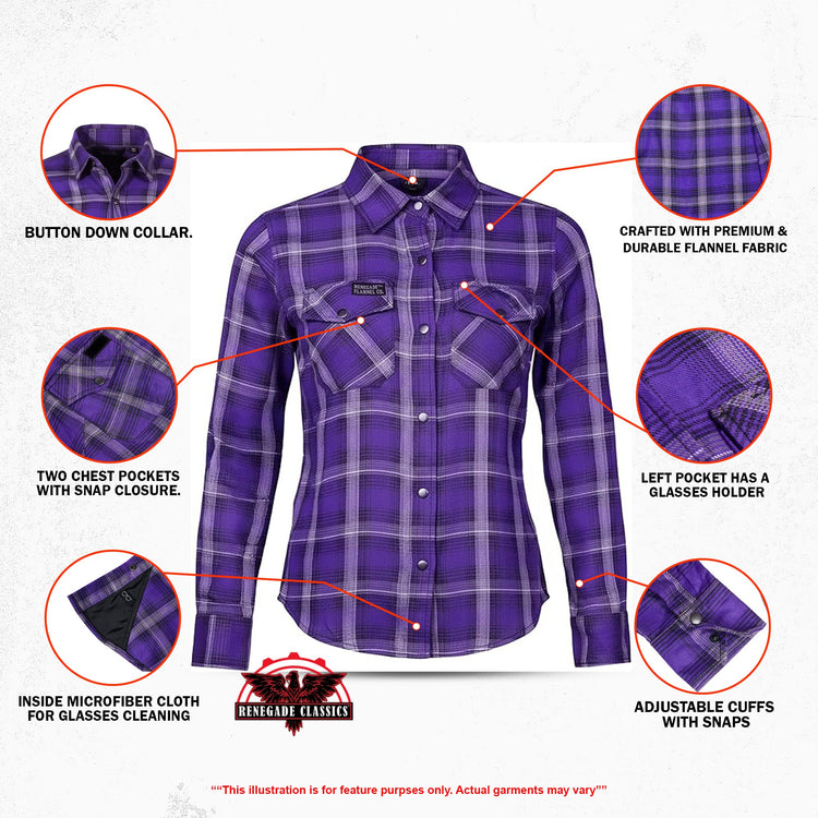 Duskberry Women’s Flannel Shirt