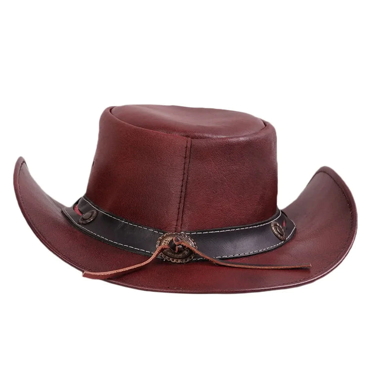 Ruby Maverick- Men’s Leather Hat