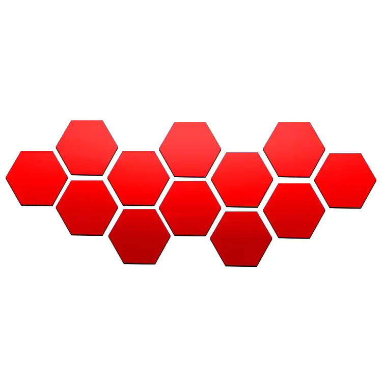 Hexagon Mirror Wall Sticker