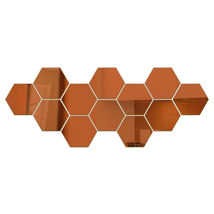 Hexagon Mirror Wall Sticker