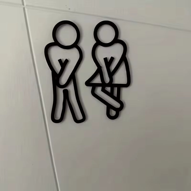 Funny Bathroom Signs for Men Women