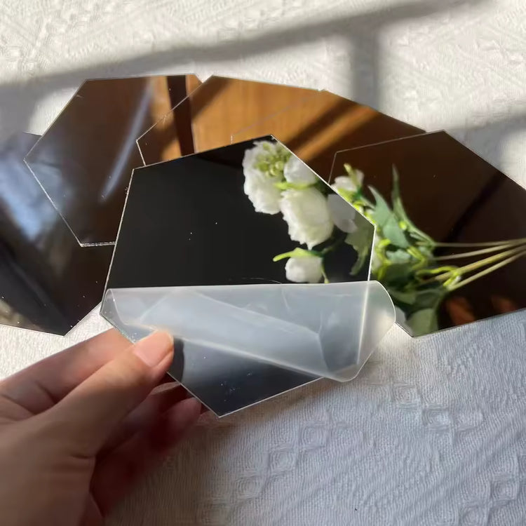 Hexagon Mirror Wall Sticker