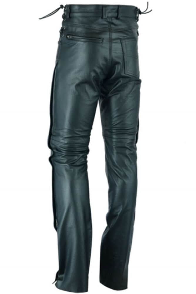 Road Rage Black leather motorcycle chaps