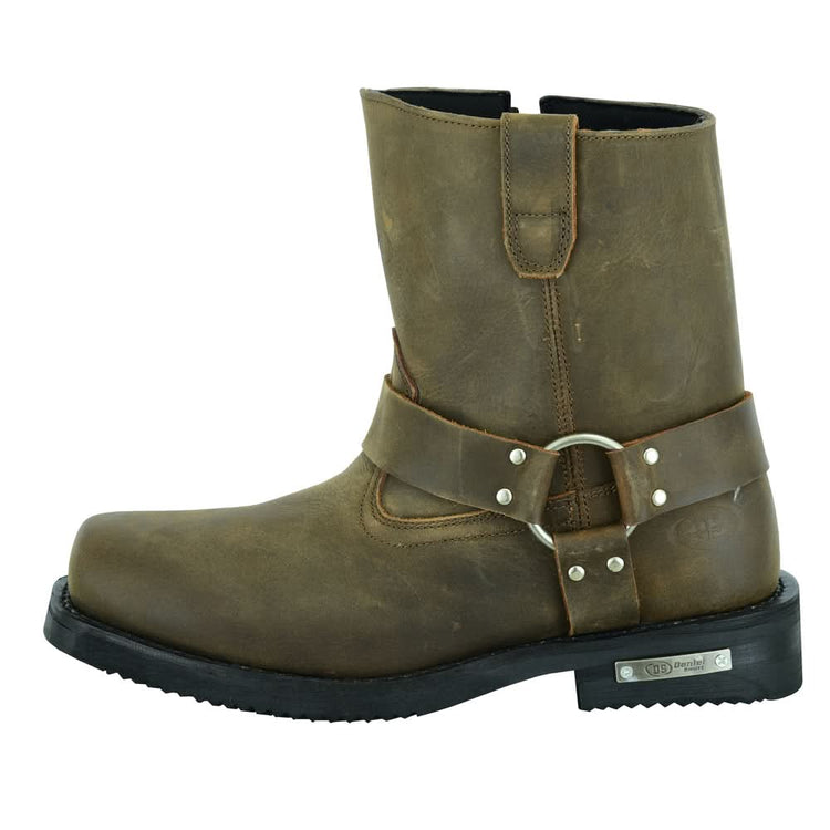 Ghoststep Men's 7" Motorcycle Leather Boots – Brown