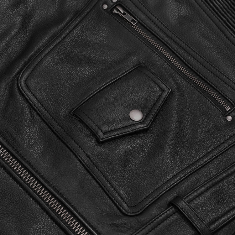Black Cavalry - Men’s Motorcycle Leather Jacket