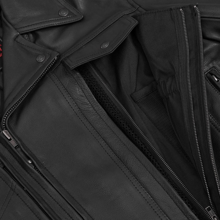 ShadowRider - Men's Leather Motorcycle Jacket