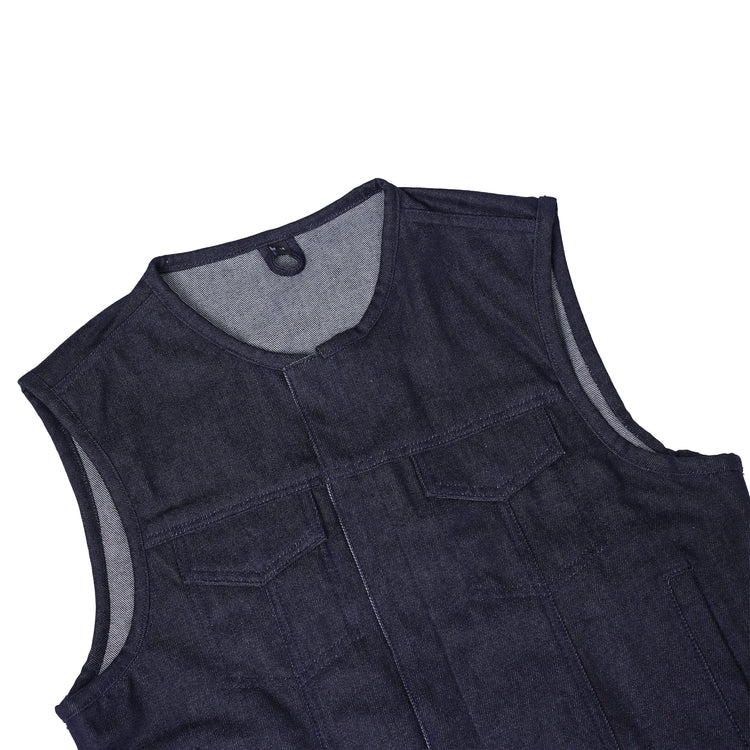 Hardline Men’s Motorcycle Denim Vest
