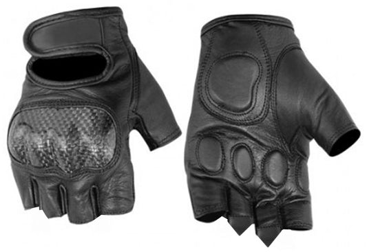 ForceGuard Men's  leather Fingerless gloves