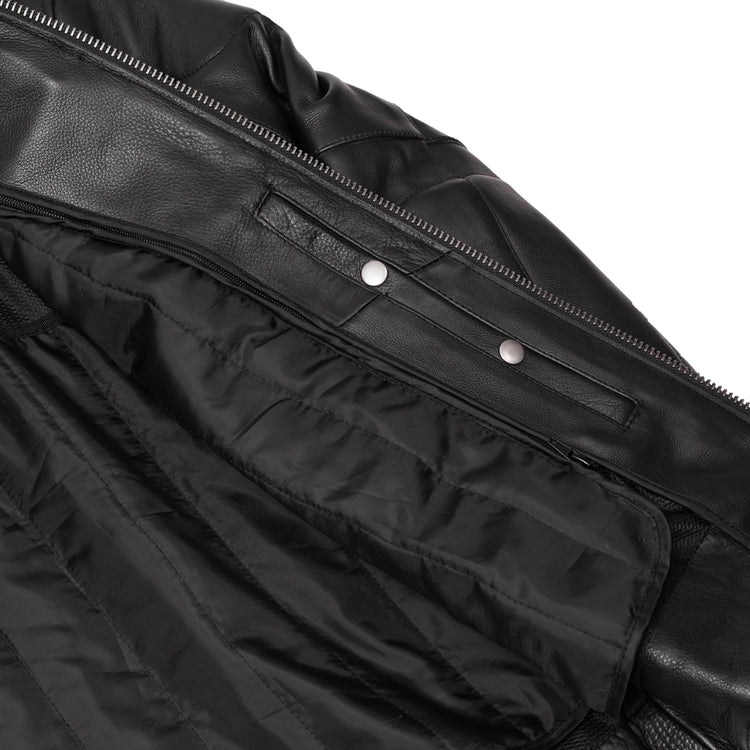 Tarmac Mens Leather Motorcycle Jacket