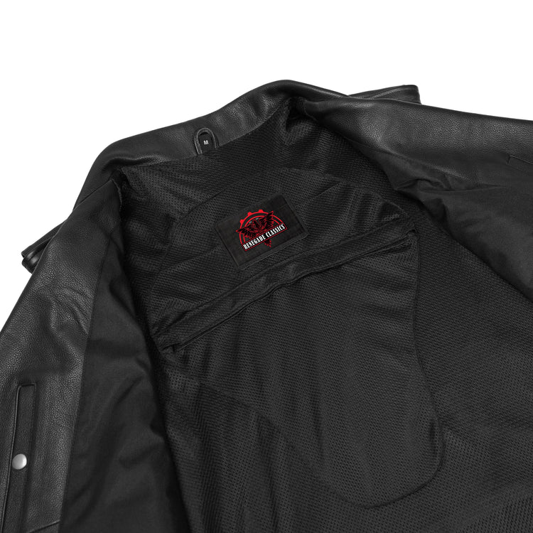 Cruze™ Mens Leather Motorcycle Vest