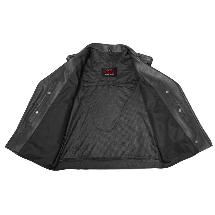 Cruze™ Mens Leather Motorcycle Vest