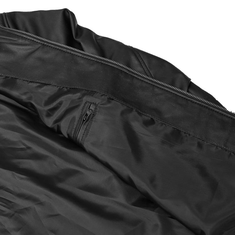 Rivet Soul Men’s Faux Leather Motorcycle Jacket