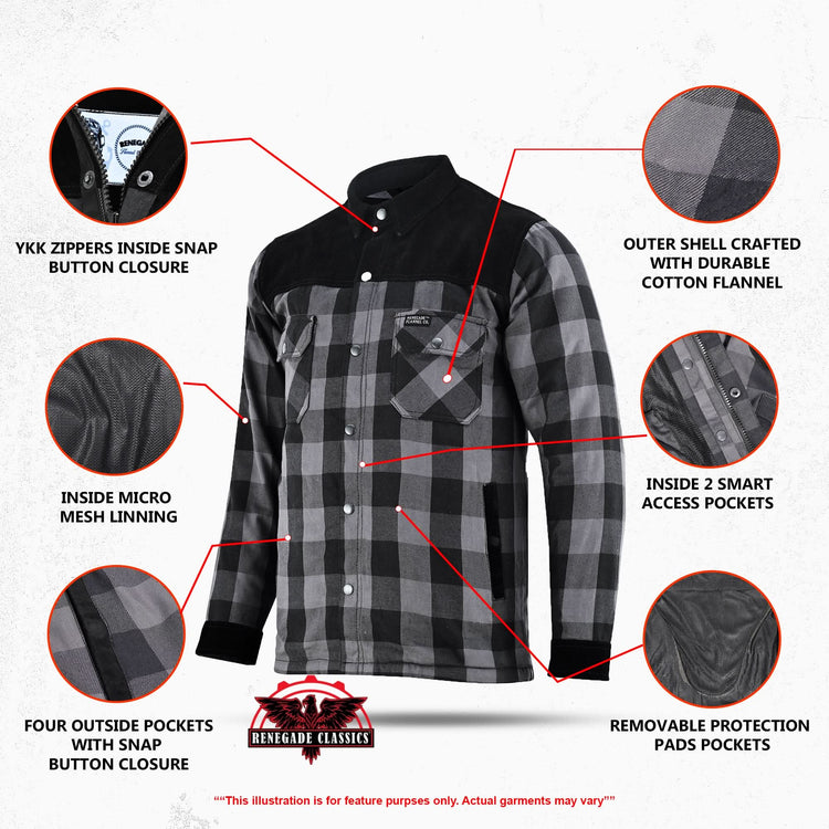 Grindstone Grey Men’s Flannel Shirt