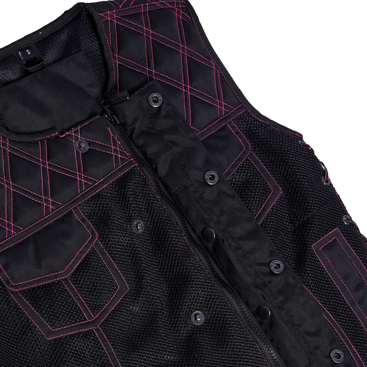 Rose Phantom™ Womens Mesh Motorcycle Vest