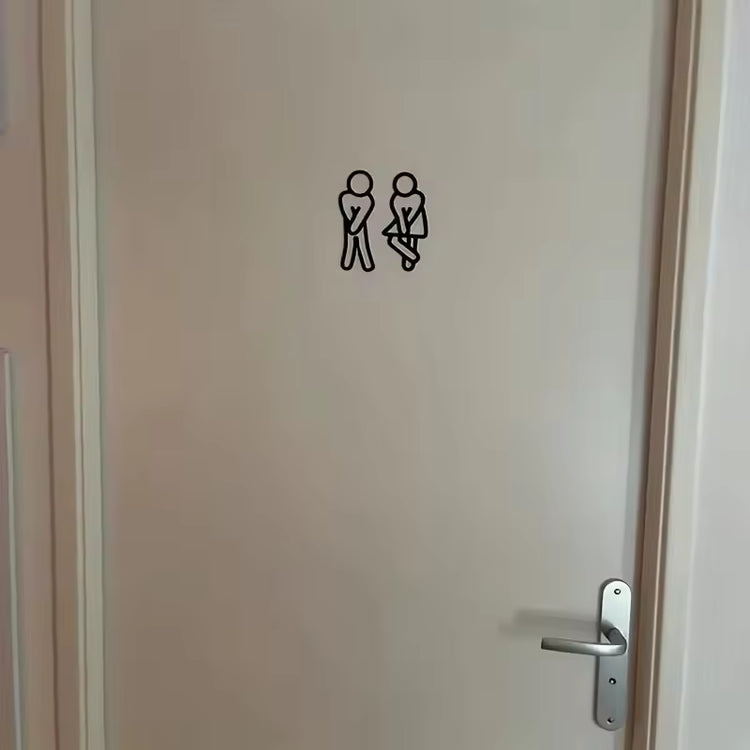 Funny Bathroom Signs for Men Women