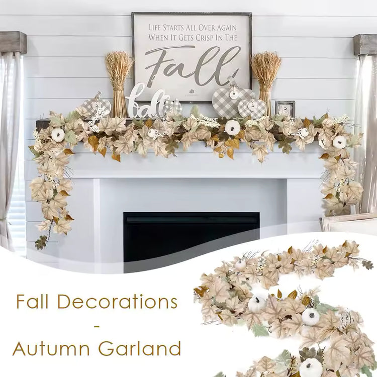 Fall Garland Autumn Maples Leaf