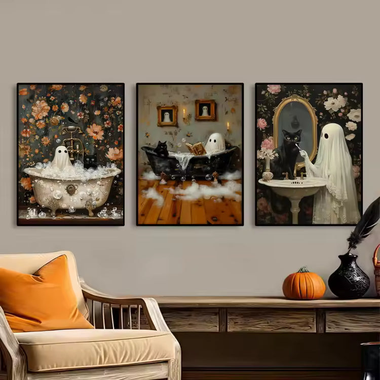 Bathroom Spooky Bubblebath Poster