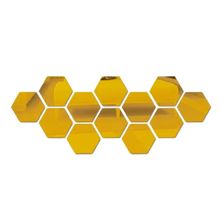 Hexagon Mirror Wall Sticker
