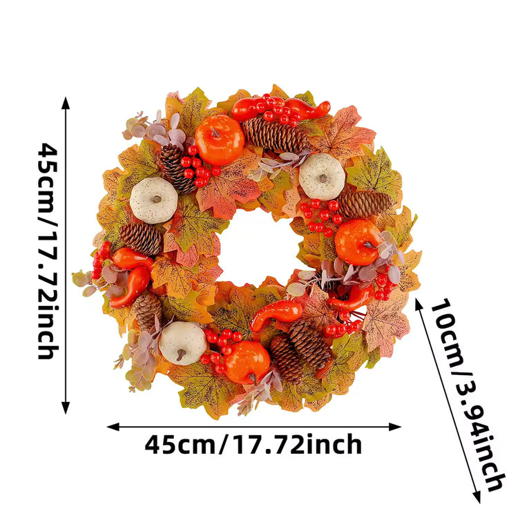 Yannew Fall Wreaths for Front Door