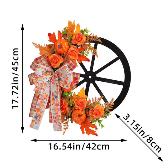 Yannew Fall Wreaths for Front Door