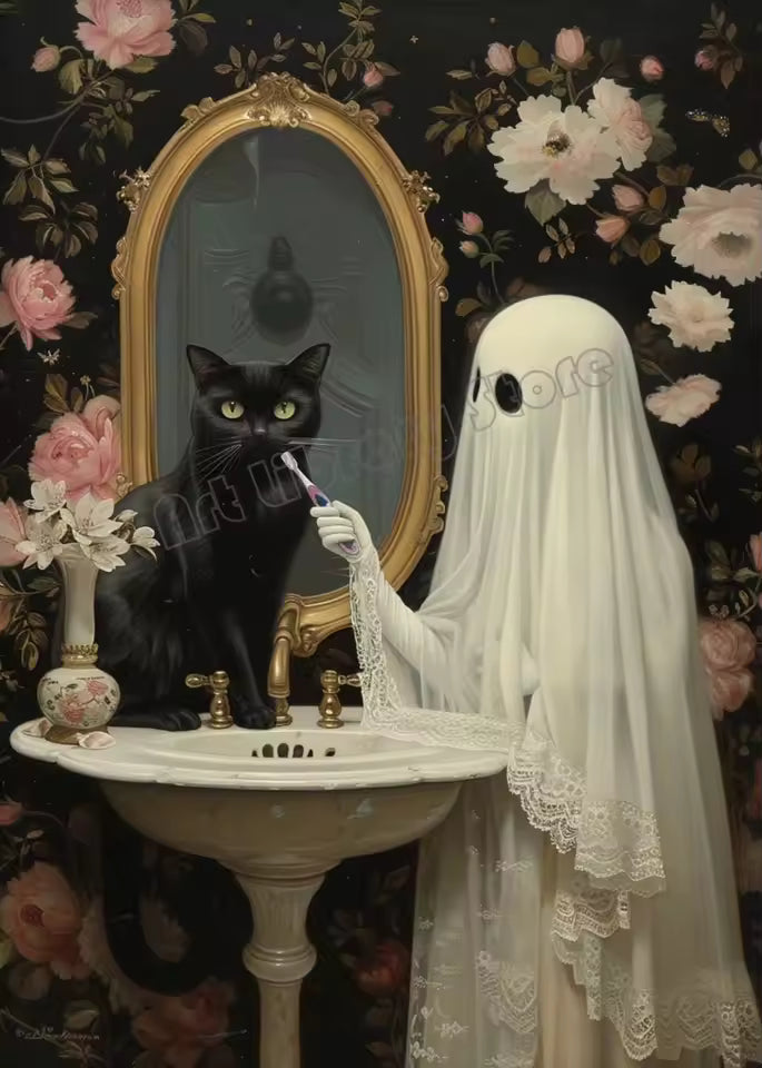 Bathroom Spooky Bubblebath Poster