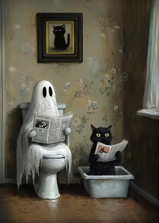 Bathroom Spooky Bubblebath Poster