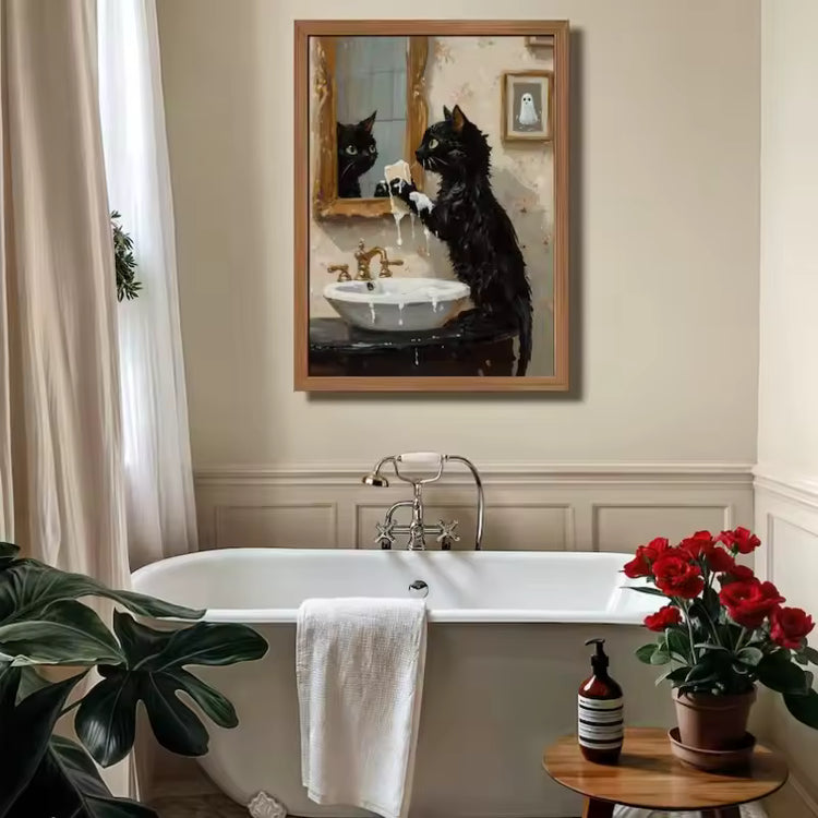 Bathroom Spooky Bubblebath Poster