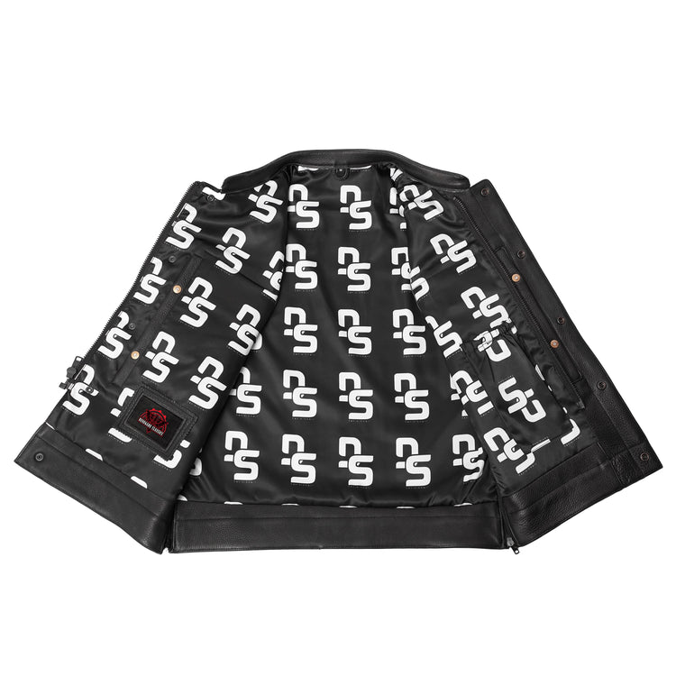 NightSentinel - Men’s Leather Motorcycle Vest