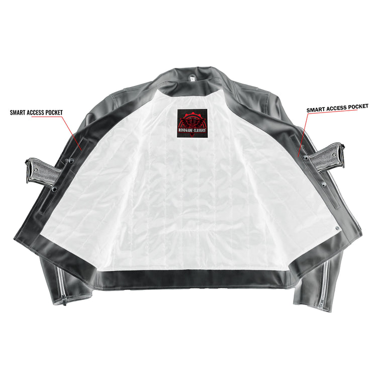 Iron Phantom Men’s Faux Leather Motorcycle Jacket