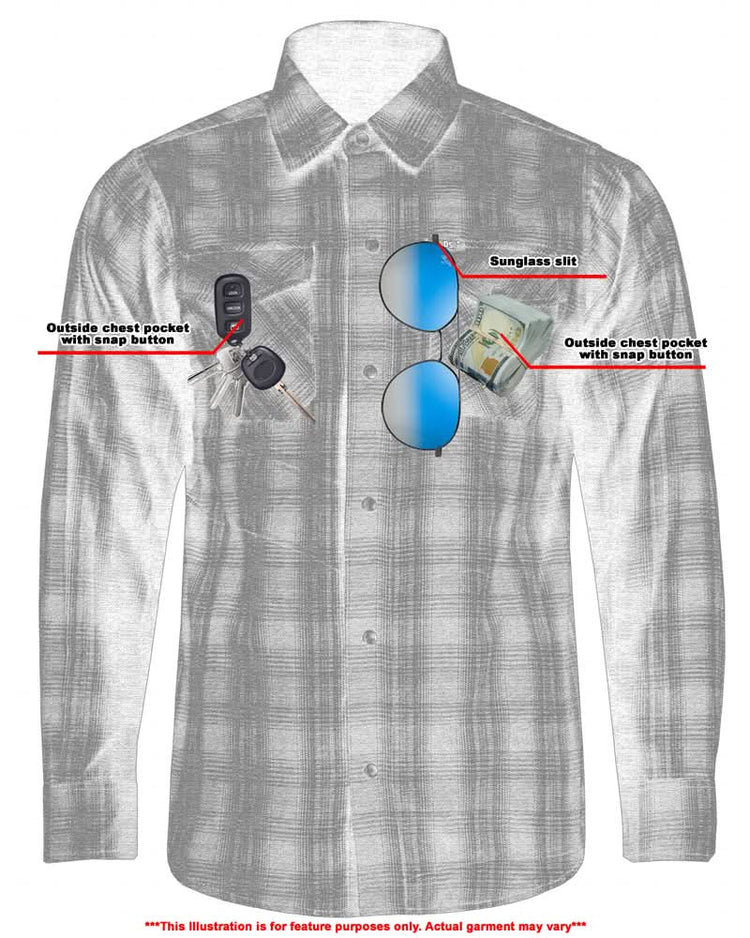 Flannel Shirt - Daze Blue and Black