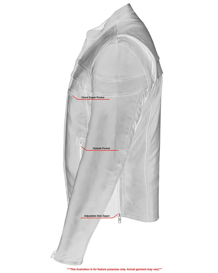 Speedster Black Men's Leather Motorcycle Jacket