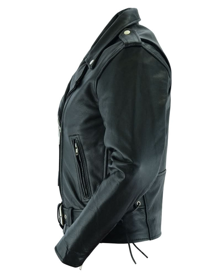 SpeedMoto Women's Leather Motorcycle Jacket